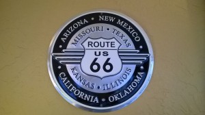 Un tipico scudo della Route 66